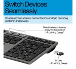 HP 720 Multi-Device Rechargeable Wireless Keyboard and Mouse Combo