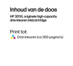 HP 301XL - hoog rendement - kleur (cyaan, magenta, geel) - origineel - inktcartridge