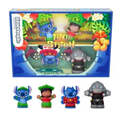 Fisher-Price Little People Collector Disney Lilo & Stitch Special Edition Set for Adults & Fans, 4 Figures
