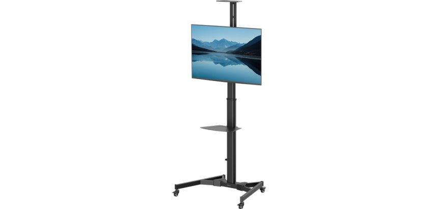 Fellowes 100136877 support d'écran plat pour bureau 177,8 cm (70") Sol Noir