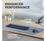 Fellowes Computer Desk Mat with Non-Slip Base Breyta Desk Mat with Antibacterial Protection Marine