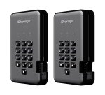 iStorage diskAshur PRO2 256-bit 1TB USB 3.2 secure encrypted hard drive IS-DAP2-256-1000-C-G