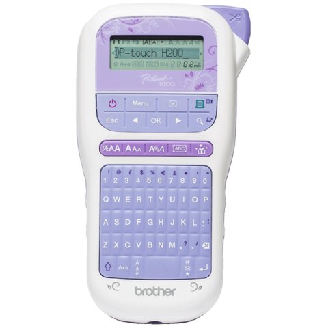 Etiqueteuse Brother PT-H200 portable , rubans jusqu''a 12 mm de largeur, connectable sur secteur (option)
