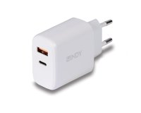 Lindy 73424 cargador de dispositivo móvil Universal Blanco Corriente alterna Carga rápida Interior