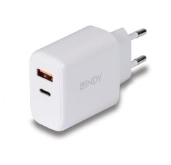 Lindy 73424 cargador de dispositivo móvil Universal Blanco Corriente alterna Carga rápida Interior