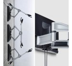 StarTech.com Support Mural Articulé Robuste pour Téléviseur à Écran Plat jusqu'à 100" et 85kg, VESA 800x500, Support à Profil Bas, Conforme TAA