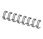 Reliure métallique fellowes relieur pas 3:1 34 boucles a4 1/2 in diamètre 12.7mm coloris noir boîte 100 unités