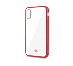 Celly Laser Matt custodia per cellulare 16,5 cm (6.5") Cover Trasparente, Rosso