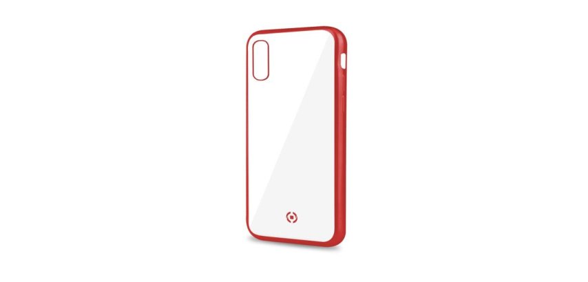 Celly Laser Matt custodia per cellulare 16,5 cm (6.5") Cover Trasparente, Rosso