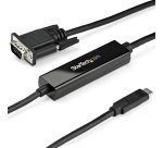 StarTech.com 1m USB C naar VGA Kabel, 1920x1200/1080p USB Type C naar VGA Video Active Adapter Kabel, Thunderbolt 3 Compatibel, Laptop naar VGA Monitor/Projector, DP Alt Mode HBR2