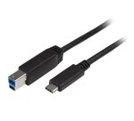 StarTech.com 6.6ft (2m) USB-B to USB-C Cable, USB 5Gbps, Data Cord, USB 3.0, USB-C Data Transfer Cable