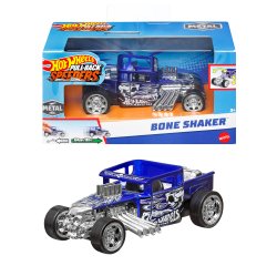 Hot Wheels Pull-Back Speeders Toy Car in 1:43 Scale, Pull Car Backward & Release to Race
