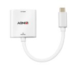 Lindy 43339 cavo e adattatore video 0,1 m USB tipo-C HDMI Bianco