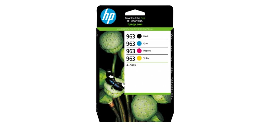 HP 963 Pack de 4 cartouches d'encre Noir/Cyan/Magenta/Jaune authentiques