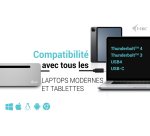 i-tec USB-C Metal Ergonomic 3x 4K Display Docking Station with Power Delivery 100 W + Universal Charger 100 W