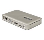 StarTech.com Docking Station USB-C - USB tipo C a DisplayPort 4K 30Hz o VGA - Ricarica USB Power Delivery da 65 W - Hub USB 3.1 Gen 1 a 4 porte - Dock USB-C Universale per Laptop - Mini Dock USB-C con Ethernet