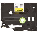 Brother TZE-FX611 ruban d'étiquette Noir sur jaune