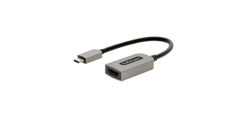 StarTech.com USB-C to HDMI Adapter, 4K 60Hz Video, HDR10, USB-C to HDMI Monitor Dongle, USB4 / Thunderbolt Compatible