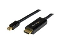 StarTech.com Câble mini DisplayPort vers HDMI - Câble Adaptateur Écran PC Mini DisplayPort (Mini DP/mDP) vers HDMI 2.0 - Noir - 5 m - Ultra HD 4K 30 Hz
