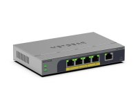 NETGEAR GS105EP Non-géré Gigabit Ethernet (10/100/1000) Connexion Ethernet, supportant l'alimentation via ce port (PoE) Gris