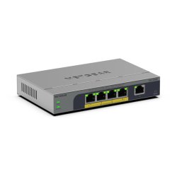 NETGEAR GS105EP Non-géré Gigabit Ethernet (10/100/1000) Connexion Ethernet, supportant l'alimentation via ce port (PoE) Gris