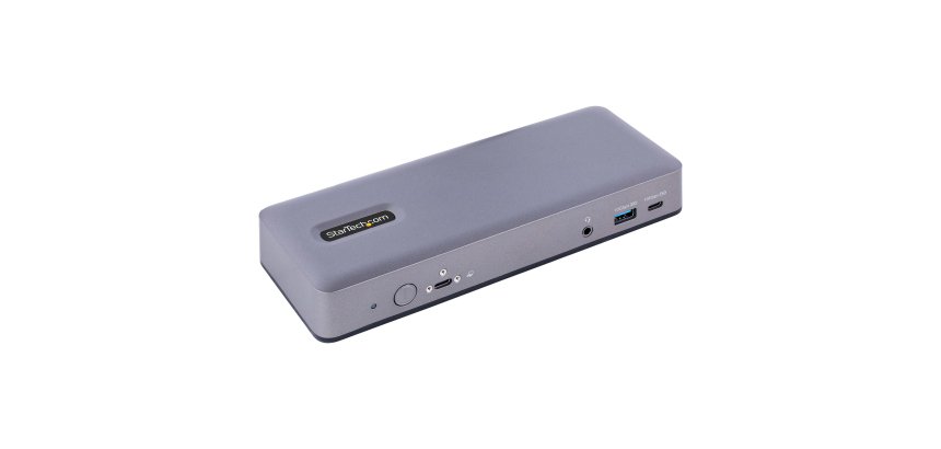 StarTech.com USB-C Docking Station, Multi Monitor USB-C Dock, HDMI/DP/DP Alt-mode, 3x 4K30 / 2x 4K60, 7-Port USB Hub, 60W Power Delivery, GbE, 3.5mm Audio, Works With Chromebook Certified