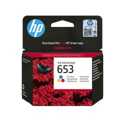 HP 653 Tri-color Original Ink Advantage Cartridge