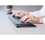 CHERRY KW 9100 SLIM teclado Universal RF Wireless + Bluetooth QWERTY Español Negro