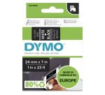 DYMO D1 etichette originali | 24 mm x 7 mm | stampa bianca su nero | etichette autoadesive per etichettatrice LabelManager | 1 Pezzo