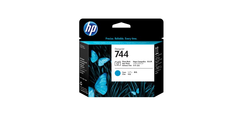 HP Tête d'impression DesignJet 744 photo mat/cyan