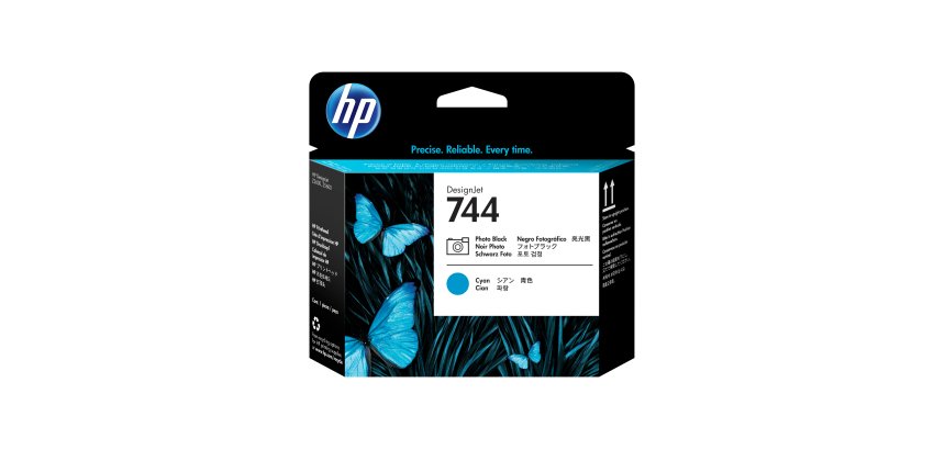 HP 744 - cyan, photo black - printhead