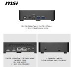 MSI Cubi NUC TWG S N150 BB (Intel N150, NO RAM, NO SSD, NO OS) - Barebone, NUC, USFF, Mini Computer, Fanless/Intel Graphics/DDR5/Type-C/Dual HDMI/Dual LAN/WiFi 6E/BT 5.3/VESA