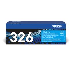 Brother TN-326 / TN326C Tóner original cian de alta capacidad (3500 páginas)