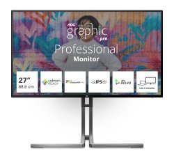 AOC U3 U27U3CV écran plat de PC 68,6 cm (27") 3840 x 2160 pixels 4K Ultra HD LCD Noir