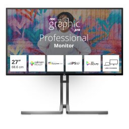 AOC U27U3CV Monitor PC 68,6 cm (27") 3840 x 2160 Pixel 4K Ultra HD LCD Nero