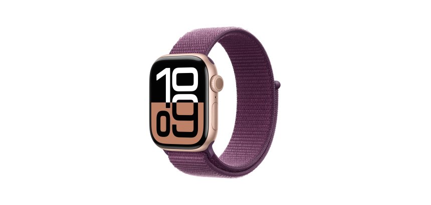 Apple Watch Series 10 OLED 42 mm Numérique 374 x 446 pixels Écran tactile 4G Or rose Wifi GPS (satellite)
