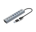 Conceptronic HUBBIES20G hub de interfaz USB 3.2 Gen 1 (3.1 Gen 1) Type-C 5000 Mbit/s Gris