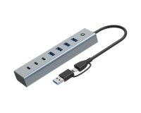 Conceptronic HUBBIES20G hub de interfaz USB 3.2 Gen 1 (3.1 Gen 1) Type-C 5000 Mbit/s Gris