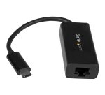 StarTech.com Adaptateur USB-C vers Gigabit Ethernet - Noir - Compatible Thunderbolt 3 - Windows et Mac - Convertisseur Réseau LAN RJ45