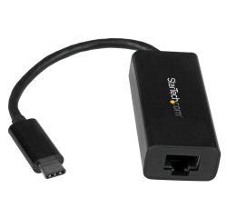 StarTech.com Adaptateur USB-C vers Gigabit Ethernet - Noir - Compatible Thunderbolt 3 - Windows et Mac - Convertisseur Réseau LAN RJ45