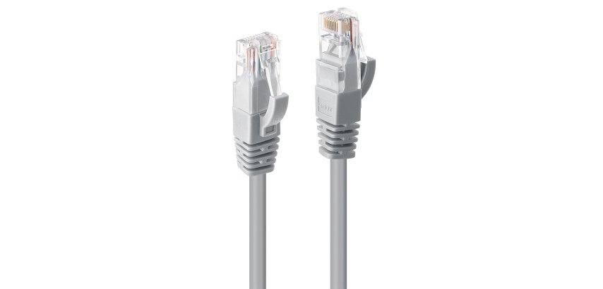 Cable de red Gris 10 m Cat6 U/UTP (UTP) Lindy 48007