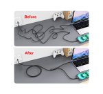 Equip USB-C to C Y-Charging Cable, 1.5m, PD 140W, Black