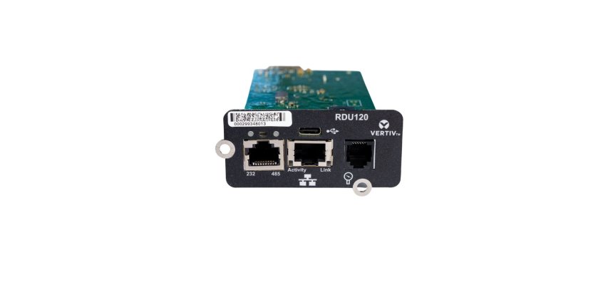 Vertiv Liebert IntelliSlot RDU120 - Network Card, Remote Monitoring Adapter, RS-485, USB Port, UL2900-1 cybersecurity certified, 1Gb Ethernet (RDU120)