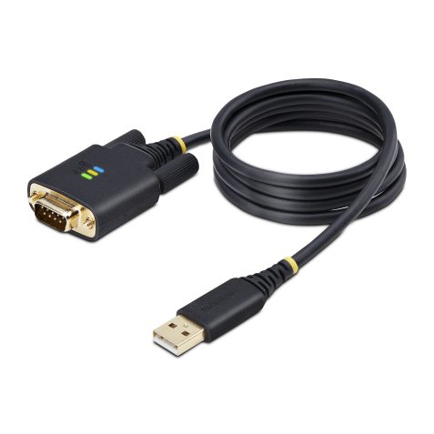 StarTech.com Câble USB-Série de 1m - Rétention COM, Vis/Écrous Interchangeables, Adaptateur USB vers DB9 RS232, Convertisseur USB RS232, Circuit Intégré FTDI, Protection ESD, Windows/macOS/Linux