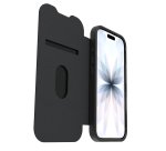 OtterBox React Folio MagSafe Series pour Apple iPhone 17, noir Crystal, transparente/noir
