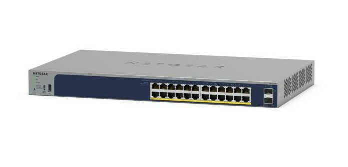 NETGEAR GS724TPP Géré L2 Gigabit Ethernet (10/100/1000) Connexion Ethernet, supportant l'alimentation via ce port (PoE) Gris