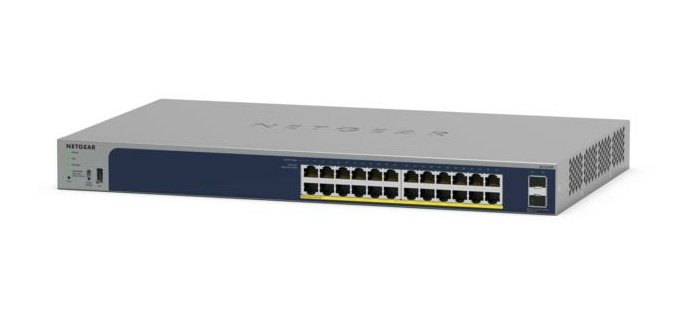 NETGEAR GS724TPP Géré L2 Gigabit Ethernet (10/100/1000) Connexion Ethernet, supportant l'alimentation via ce port (PoE) Gris