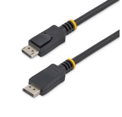 Cable de 50cm DisplayPort con Cierre de Seguridad - 2x Macho DP 1.2 4k