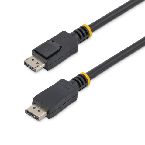 Cable de 50cm DisplayPort con Cierre de Seguridad - 2x Macho DP 1.2 4k