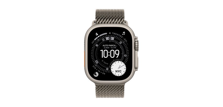 Apple MGHQ4ZM/A accessoire intelligent à porter sur soi Bande Naturel Titane